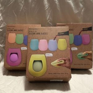 🍷 Silicone Wine Glasses – Set of 12 (Colorful, Unbreakable, BPA-Free)